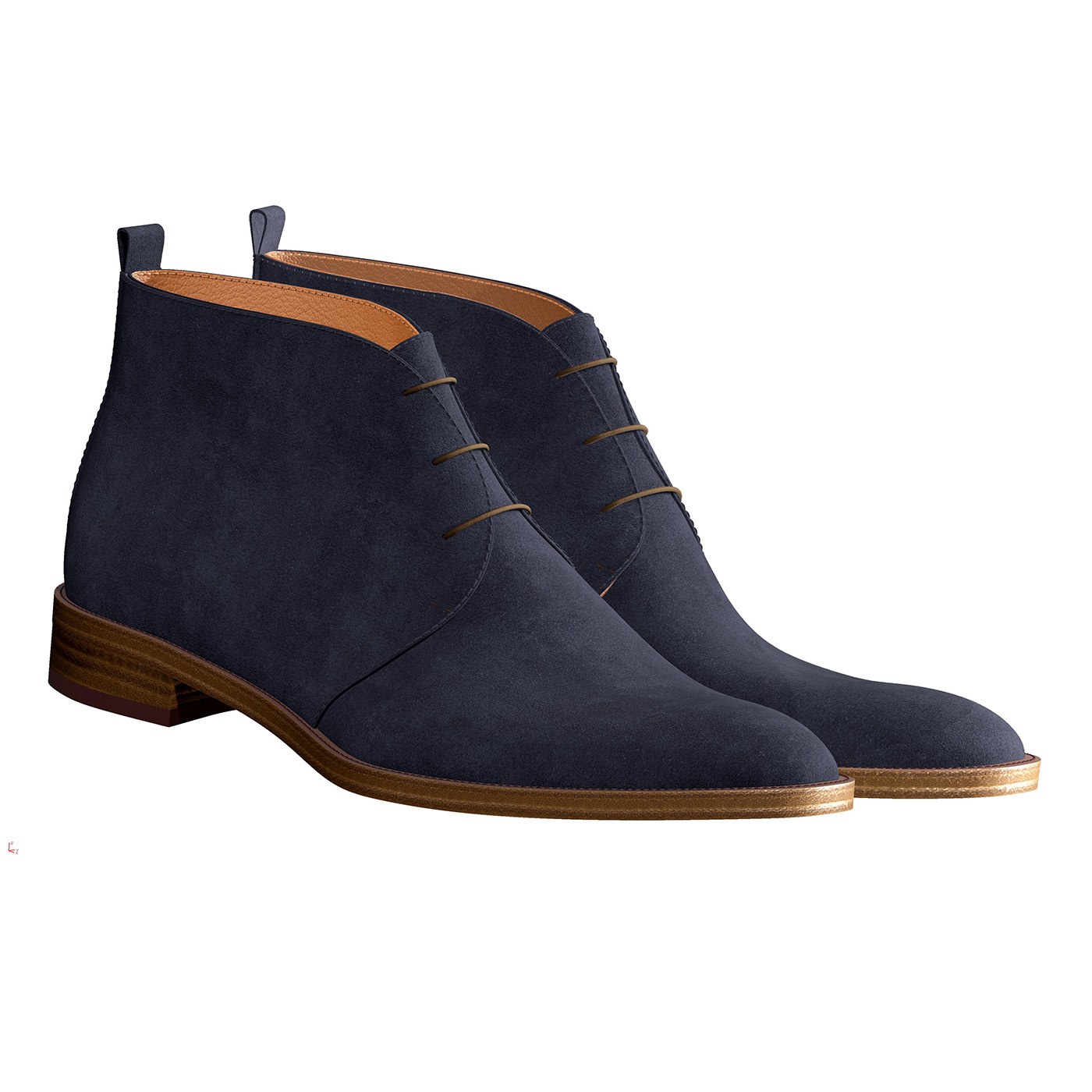 Chukka boots (3)Καφέ Δέρμα 