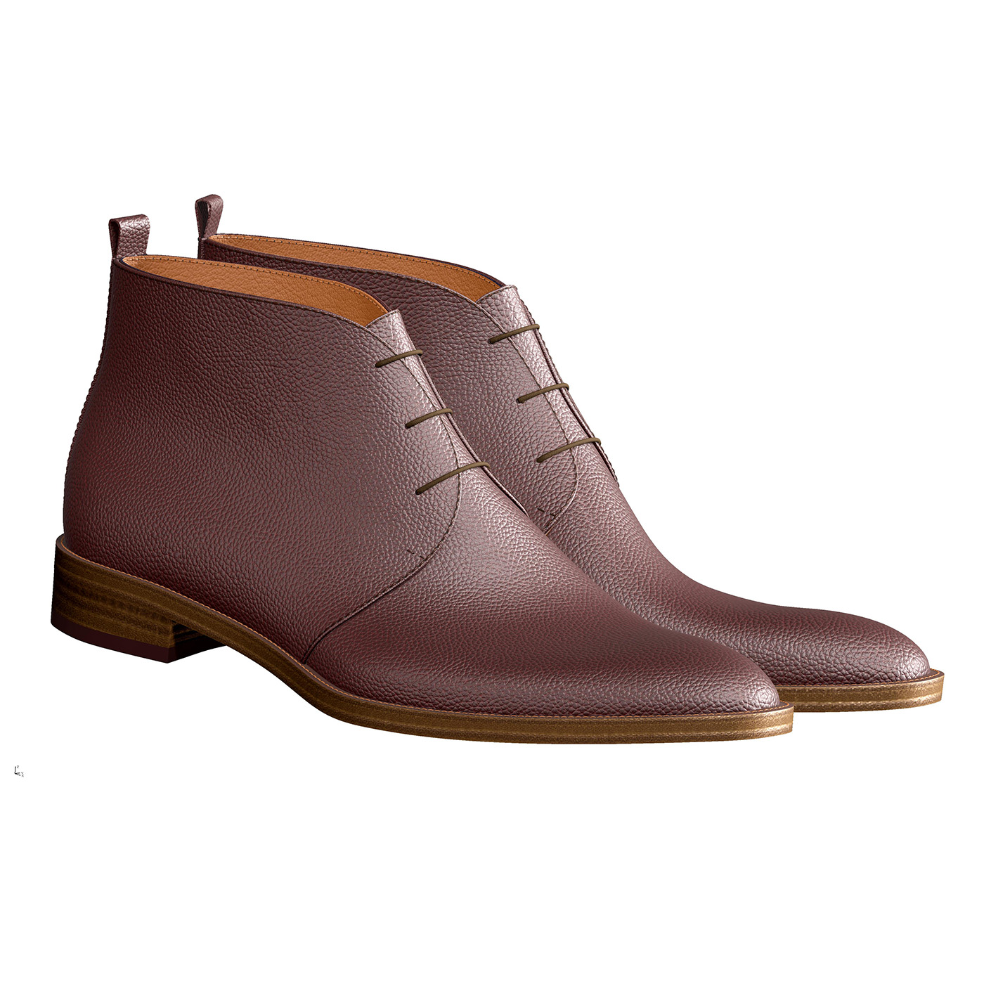  i-cad 3D technology-Chukka boots (4)Καφέ Δέρμα 